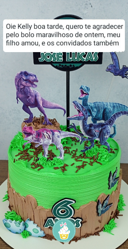 bolos doces artesanais kelly bueno confeitaria festa bolo confeitado dinossauro