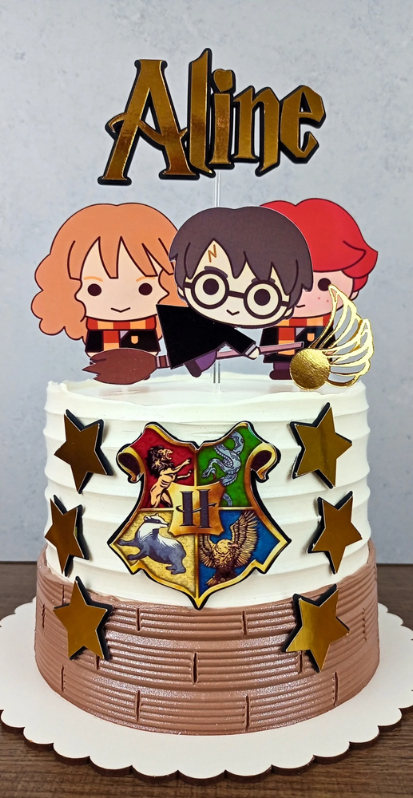 bolos doces artesanais kelly bueno confeitaria festa bolo confeitado harry potter